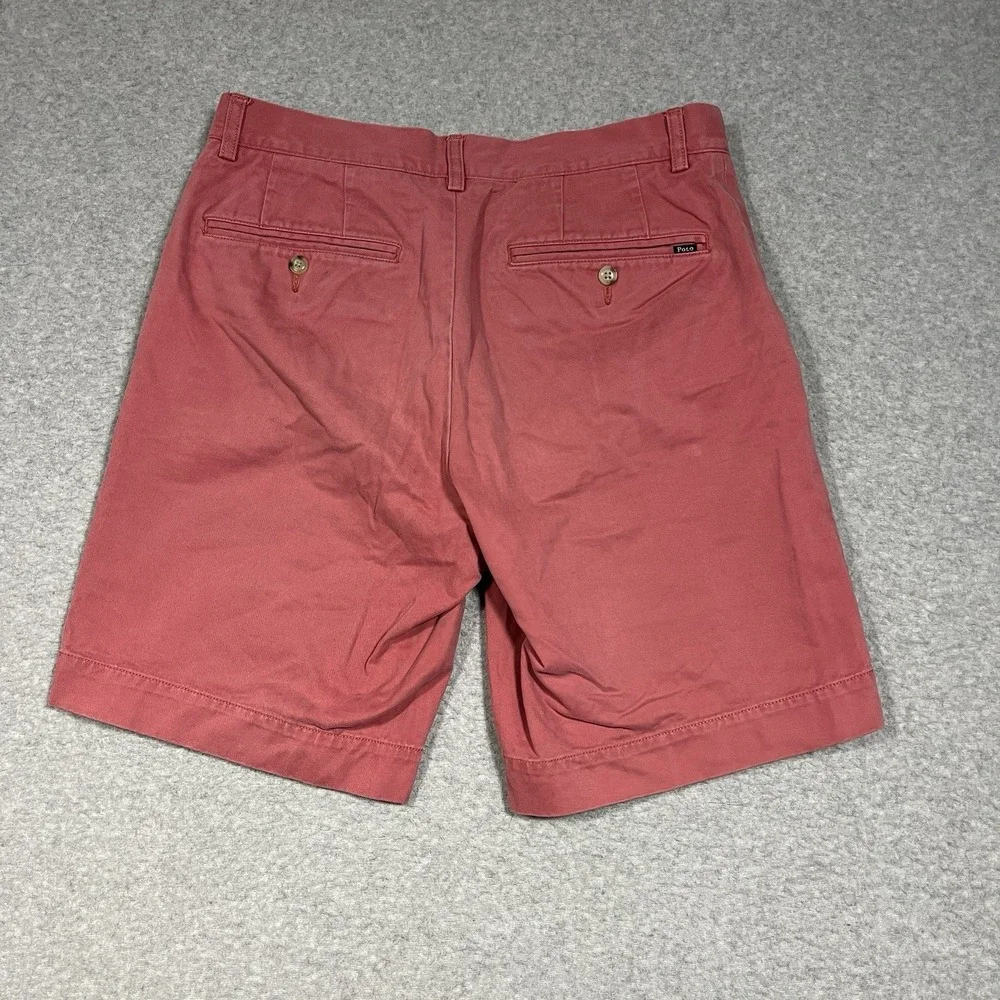 Polo Ralph Lauren Shorts Mens 29 (Fit 30) Pink Chino Flat Front 8